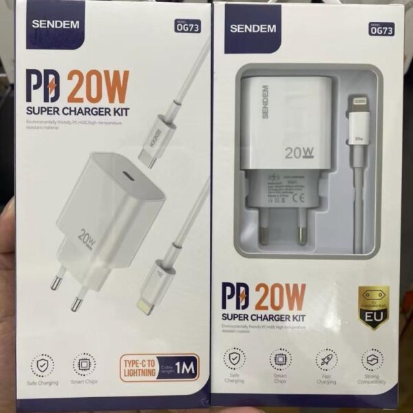 شاحن SENDEM PDشاحن 20 وات بالضمان