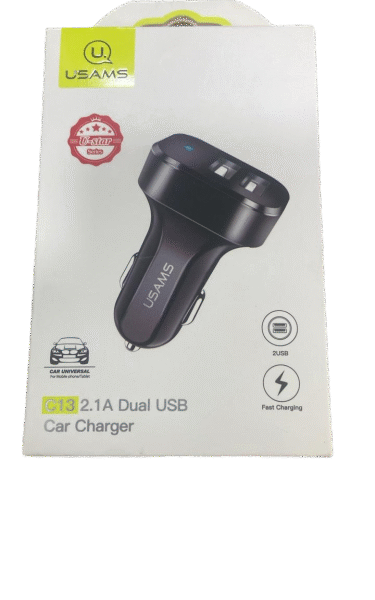USAMS CAR CHARGER 2.1A DUAL USB