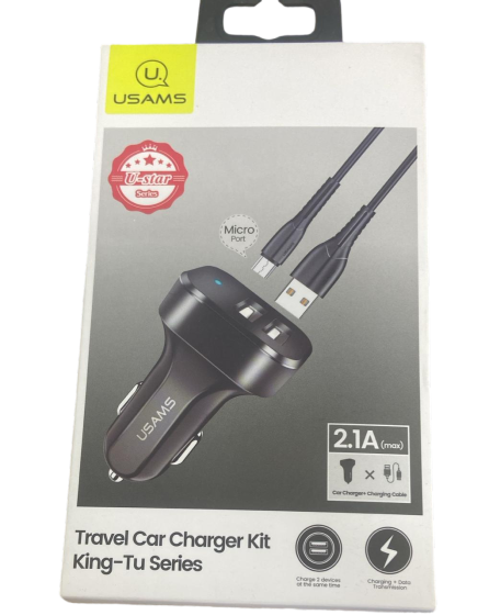 USAMS CAR CHARGER 2.1A MICRO