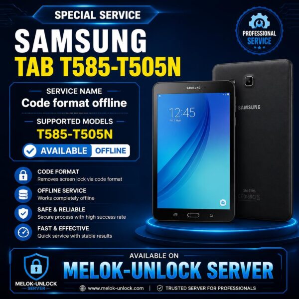 Code format offline T585-T505N